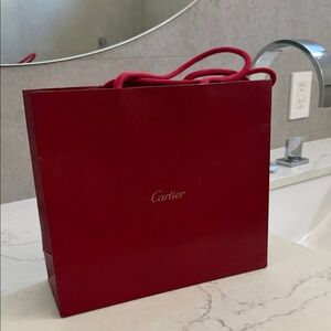 Cartier Deep Red Gift Bag